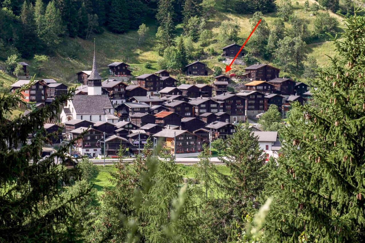 Denkmalgeschuetzter Spycher Total Renoviert Goms Exterior photo